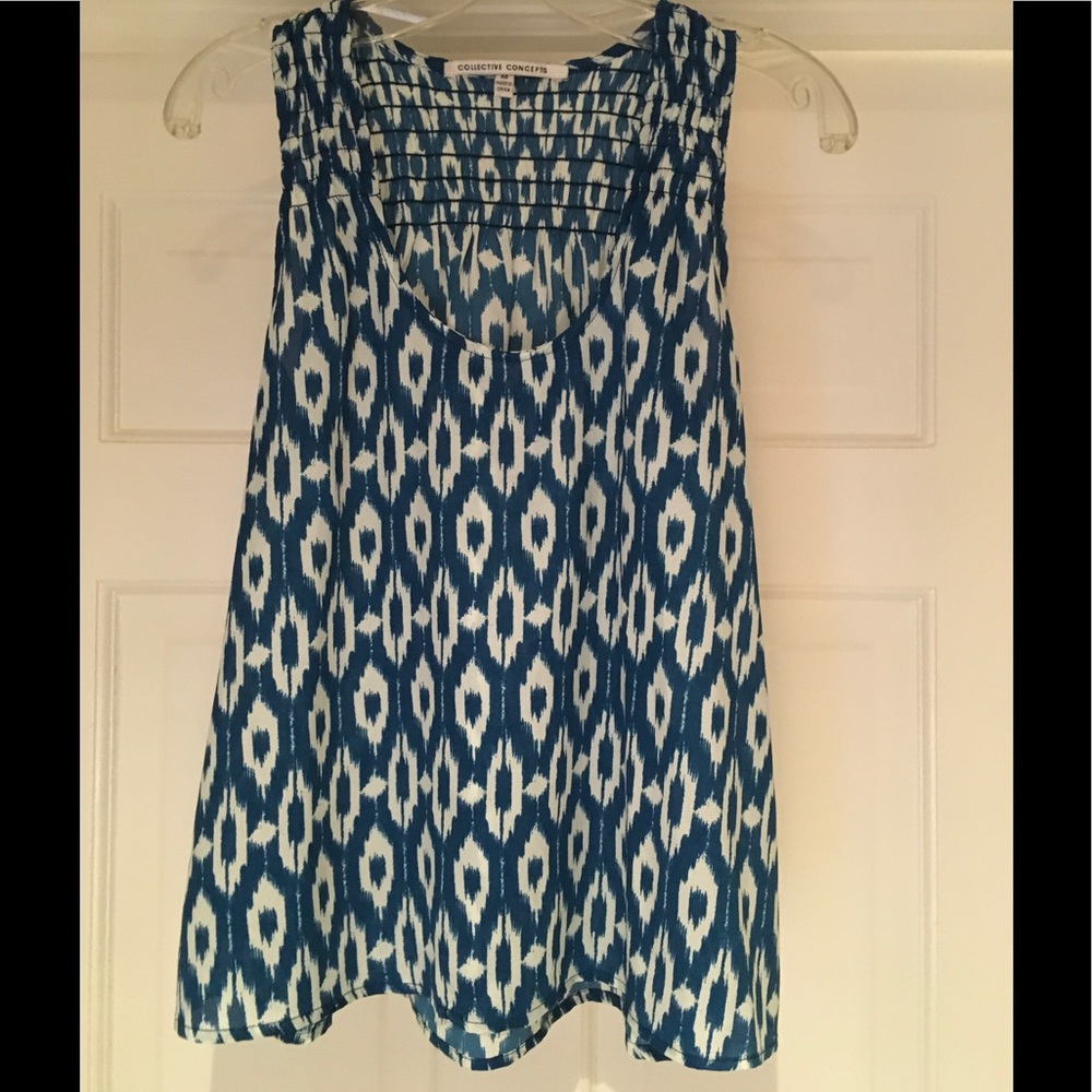 Ikat Patterned Top