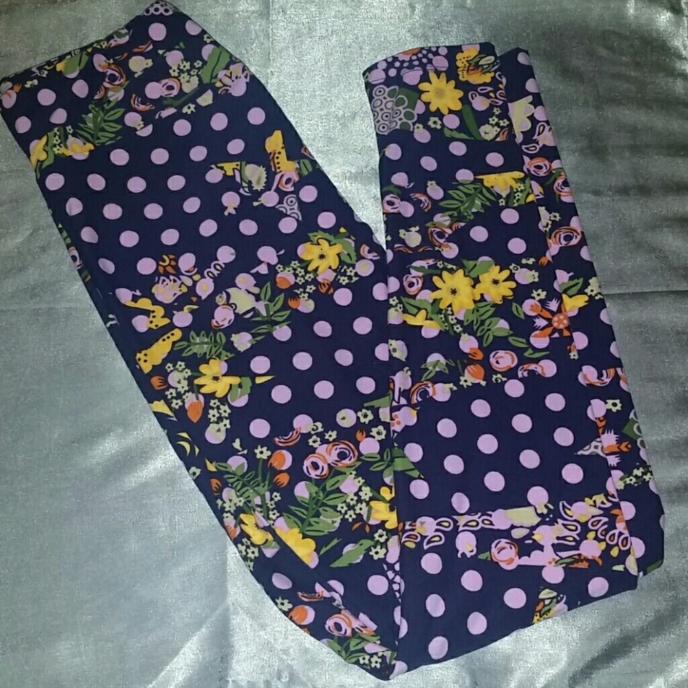 LulaRoe NWOT OS Purple Leggings