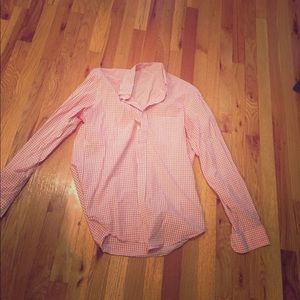 J. Crew light weight shirt. Red checkered