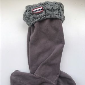 HUNTER original six stitch cable boot sock