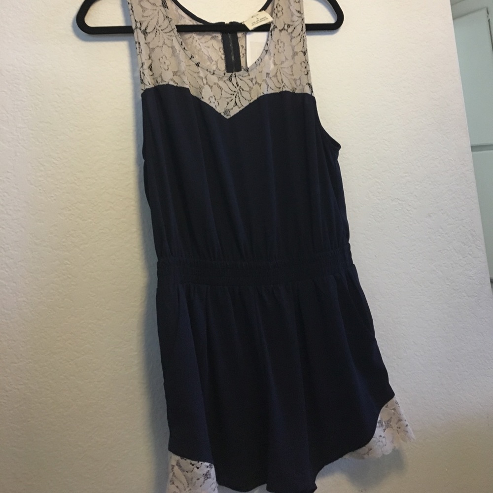 NEW Urban Outfitters Navy Romper