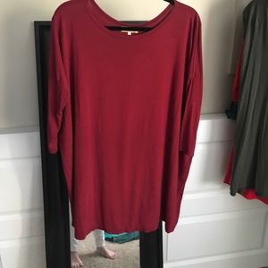 Wine/Burgandy Piko Dress/Tunic