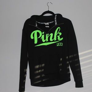 VS Pink Half Zip Pullover