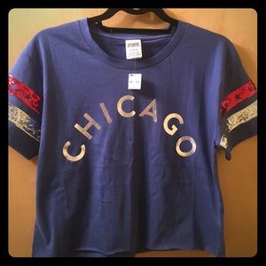 PINK crop top. NWT. Small