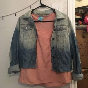 Ombré jean jacket