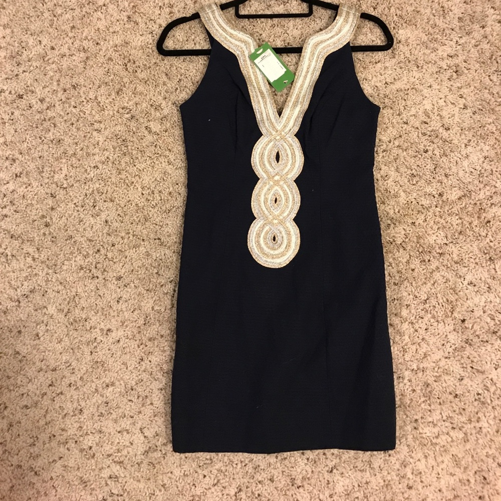 Navy Blue Lilly Pulitzer Shift Dress