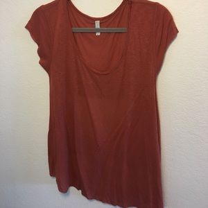 Burnt Orange Tee with Cut out back
