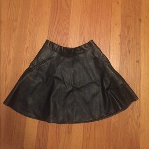 Black Leather Skirt