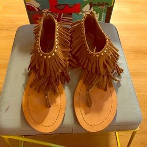 Steve Madden fringed sandals
