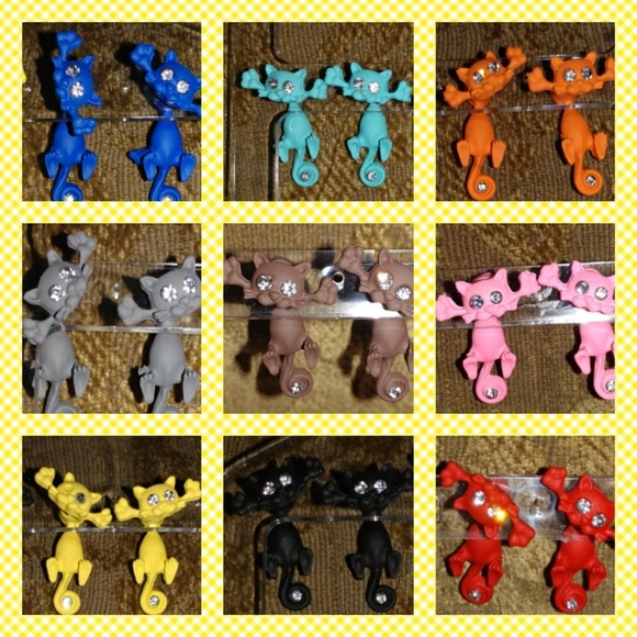 3D cat earrings - Picture 3 of 7