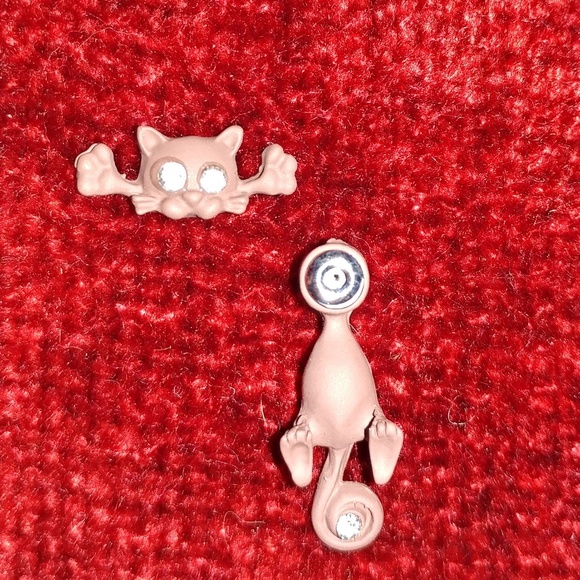 3D cat earrings - Picture 5 of 7