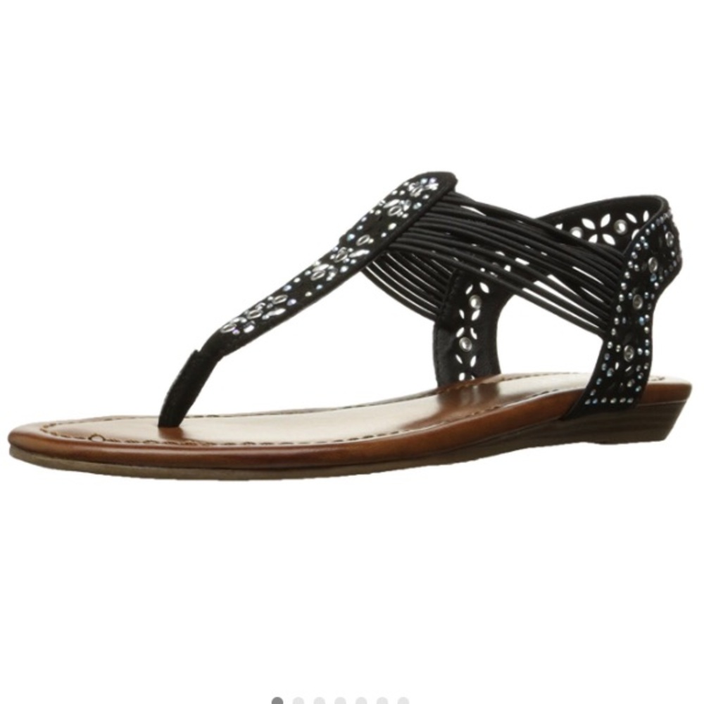 Topline Samone Black Sandal