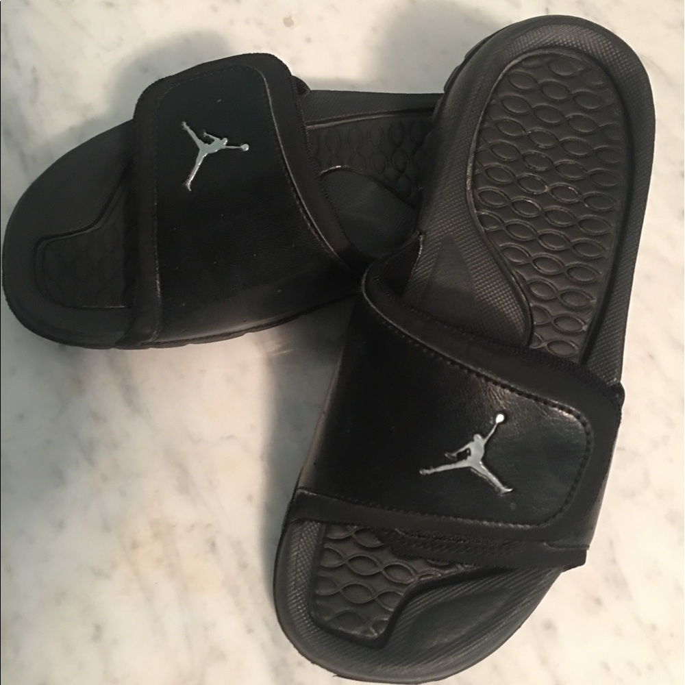 Black Jordan Sandals