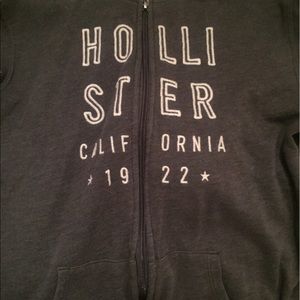 Grey Hollister logo sweater