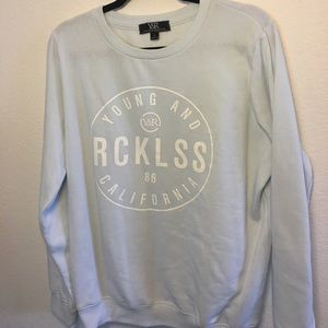 Pacsun light blue sweatshirt