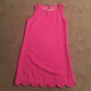 Pink scallop dress
