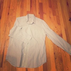 Blue checkered button down by J. Crew