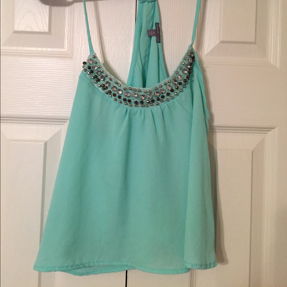 Medium turquoise crop top