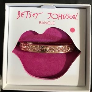 Betsey Johnson Rose Gold Bangle
