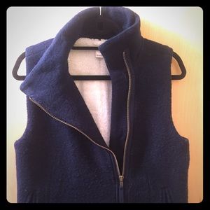 J. Crew thick fleece vest.