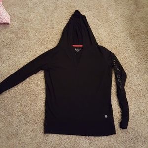 NWOT Pure Barre hooded tee by Splits59 size M