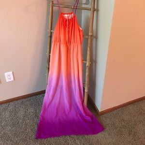 Ombré maxi dress