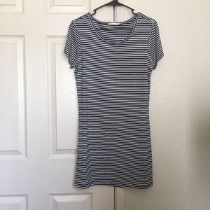 Navy Blue/White striped dress
