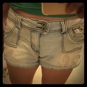 Angel jeans, White washed jeans shorts