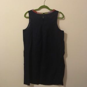 J.Crew Embroidered Linen Tunic Dress