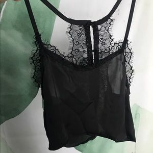 Tops - Sheer lace top Tops - Sheer lace top