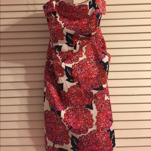 Vineyard vines liberty floral strapless dress sz 4