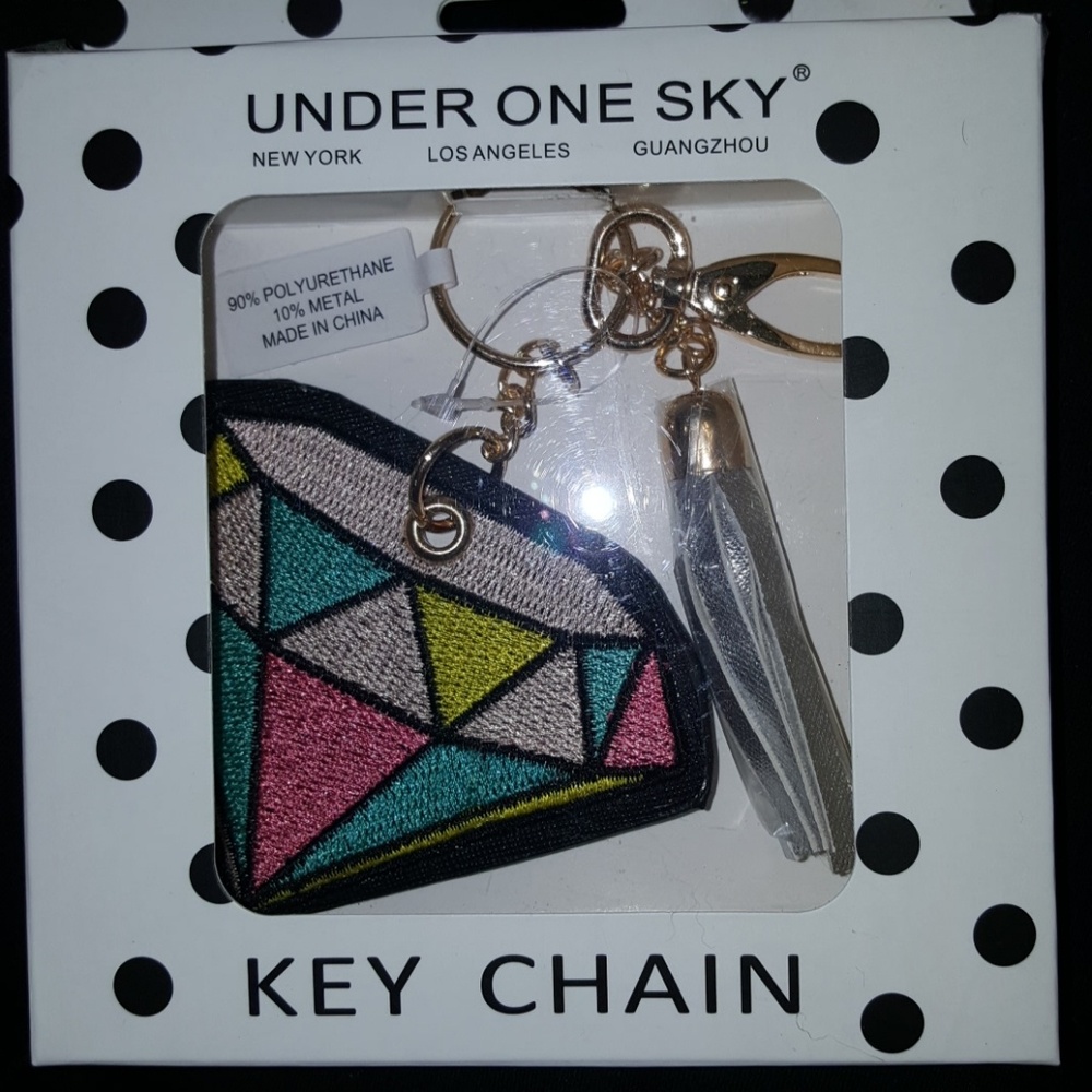 NIB UNDER ONE SKY KEYCHAIN