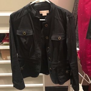 Michael Kors Black Military Jacket