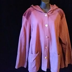 C2W (Cotton to Wear) knit hooded jacket-size L