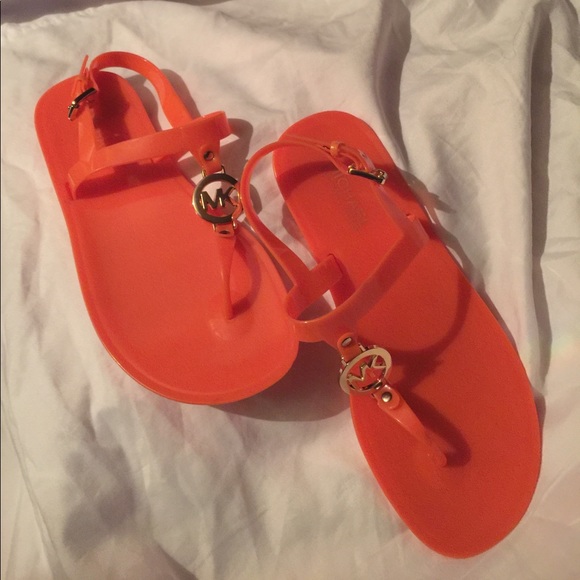 MK MICHAEL KORS Orange Jellies Sandals - Picture 2 of 4