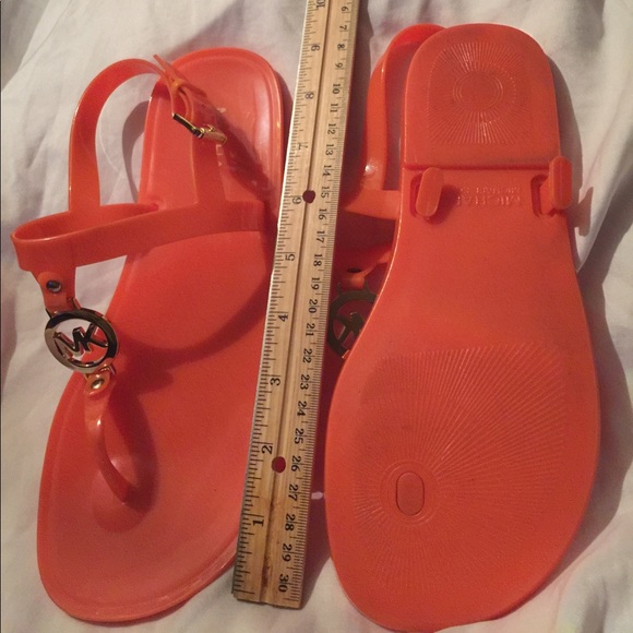 MK MICHAEL KORS Orange Jellies Sandals - Picture 4 of 4