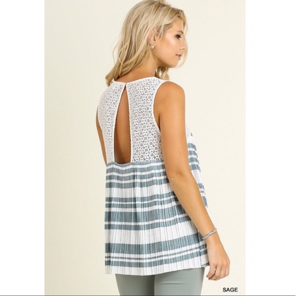 SOLD OUT! Sage Babydoll Top - Picture 3 of 3