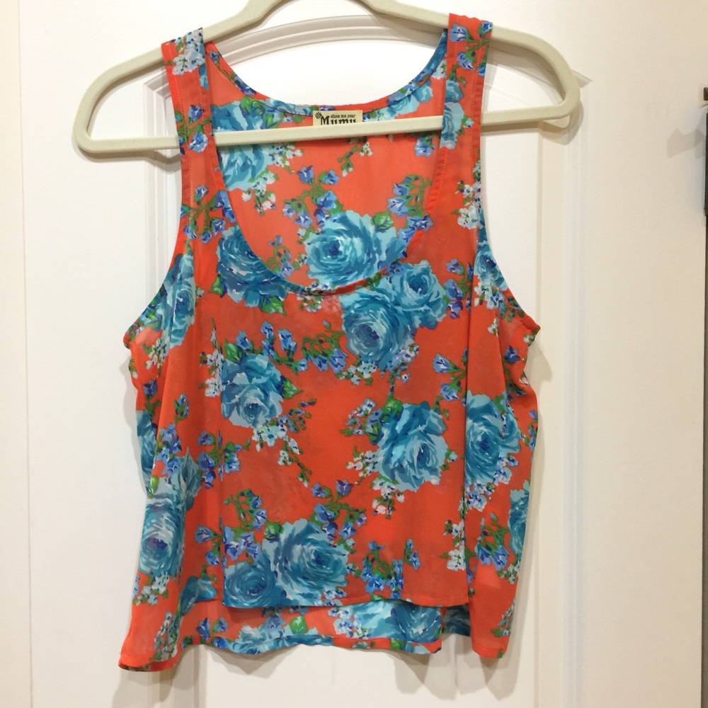 NWOT! Show me your mumu Floral print tank