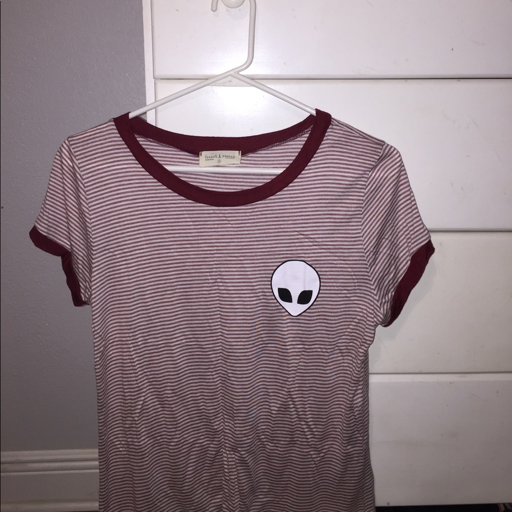 Striped alien shirt
