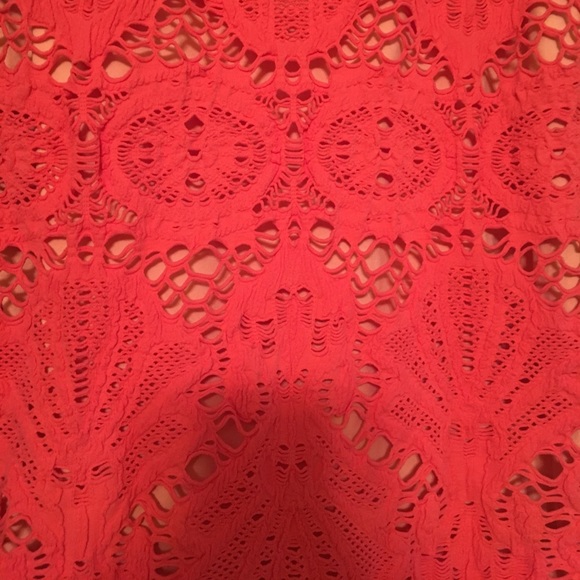 Peach free people shell pattern tank dress - Picture 2 of 3