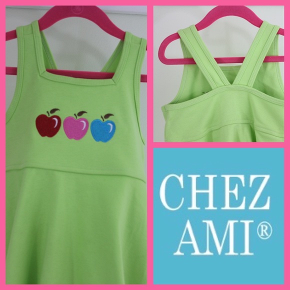 NWT Chez Ami Green A-Line Jumper Embroidered - Picture 1 of 5