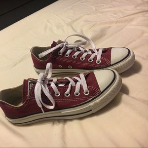 Burgundy Size 7 Women's Converse