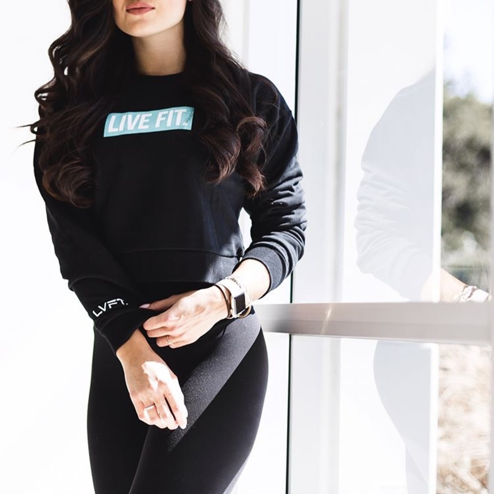 Live fit cropped sweatshirt, Never worn NWOT XS