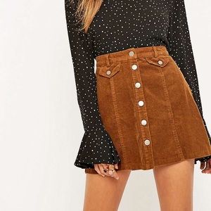 High waisted BDG corduroy skirt