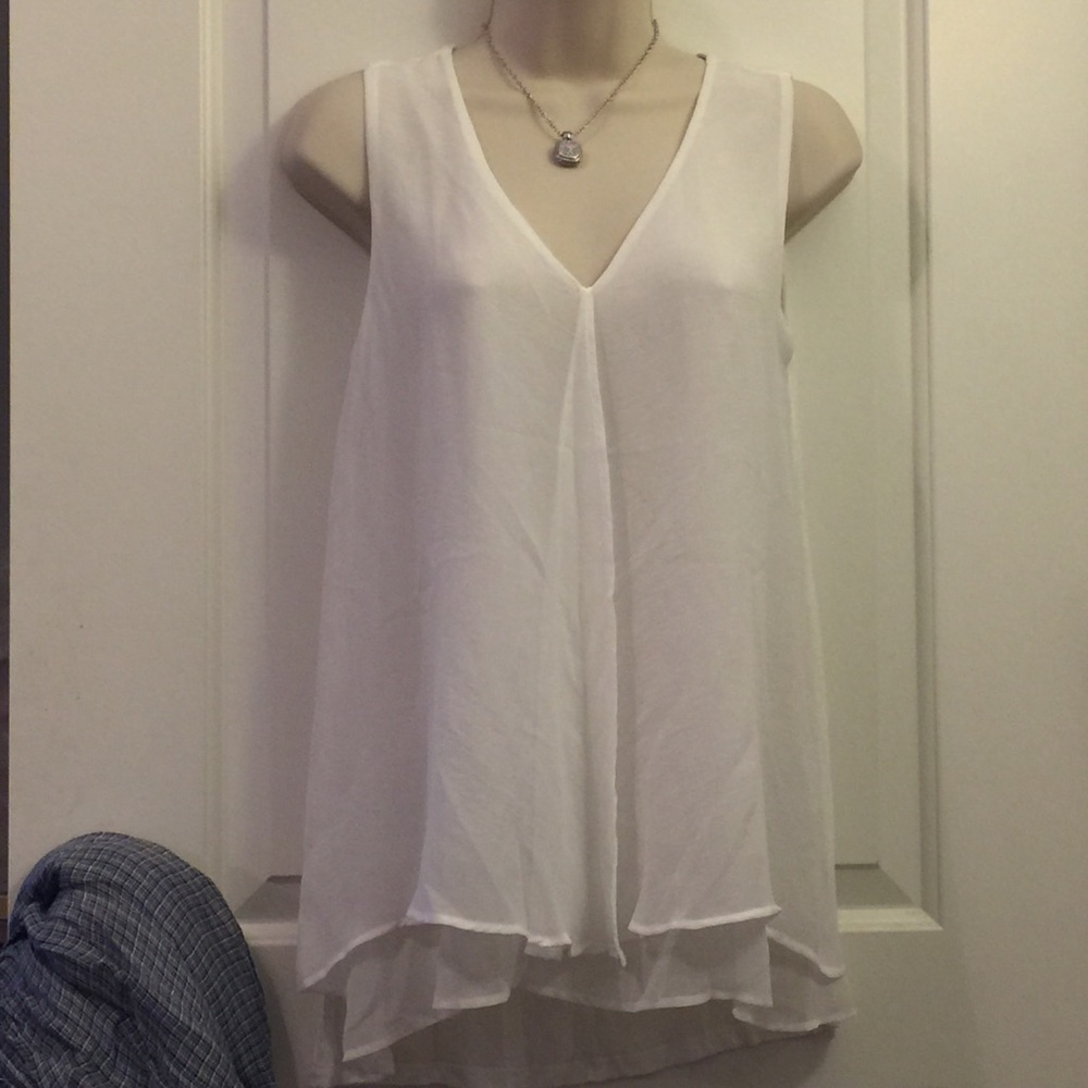 BOBEAU Sheer Sleeveless Top