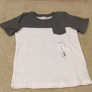 NWT Jumping Beans Boys Grey and white T-shirt 24 m