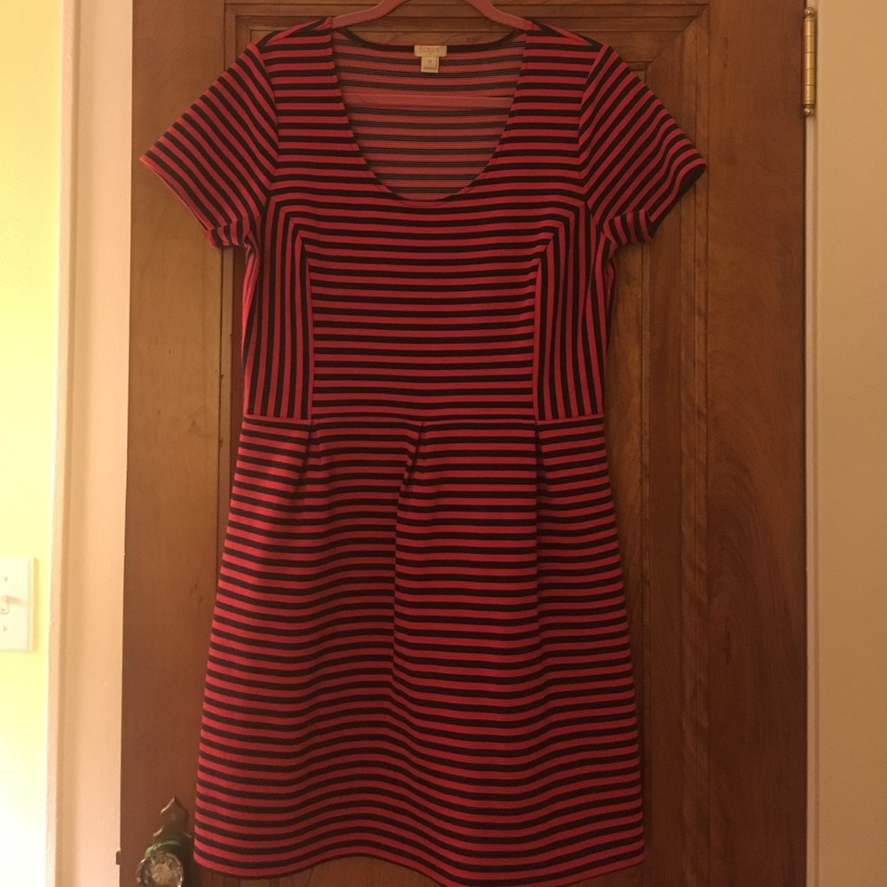 Striped jcrew dress