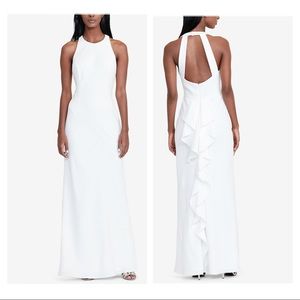 Lauren Ralph Lauren Cutout Back Crepe Gown