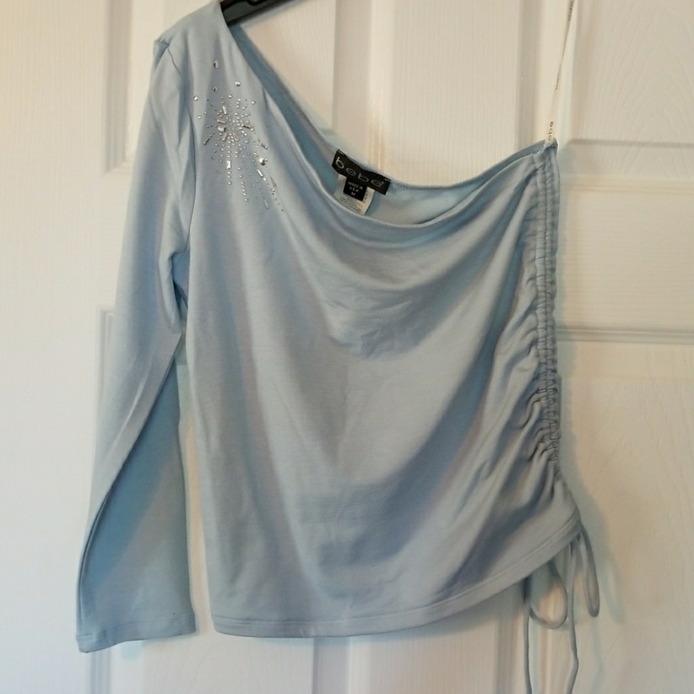 Sexy, one-shouldered, embellished top