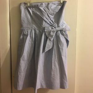 Lilly Pulitzer Seersucker Blue and white dress